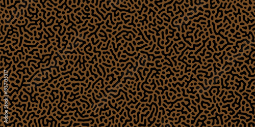 Abstract truing organic wallpaper Turing reaction diffusion monochrome seamless pattern .Monochrome Turing reaction background .Natural seamless line pattern. Linear design with biological shapes