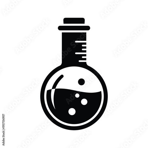 Laboratory Flask Bubbles Scientific Research