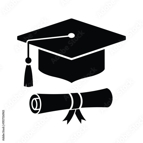 Graduation Cap Diploma Symbol Education Achievement Commercial