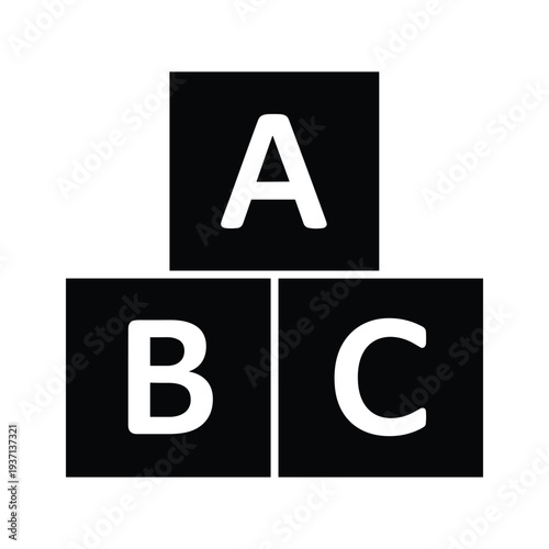 ABC Blocks Alphabet Education Concept