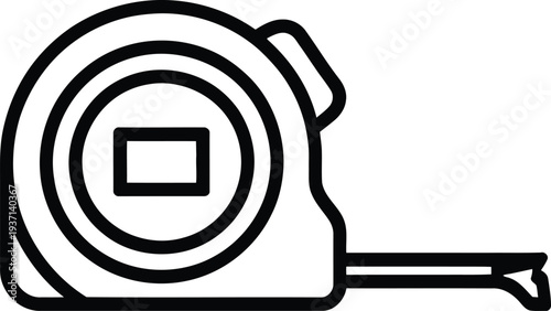 Vector tape measure icon