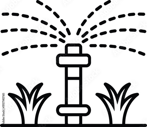 Vector sprinkler icon