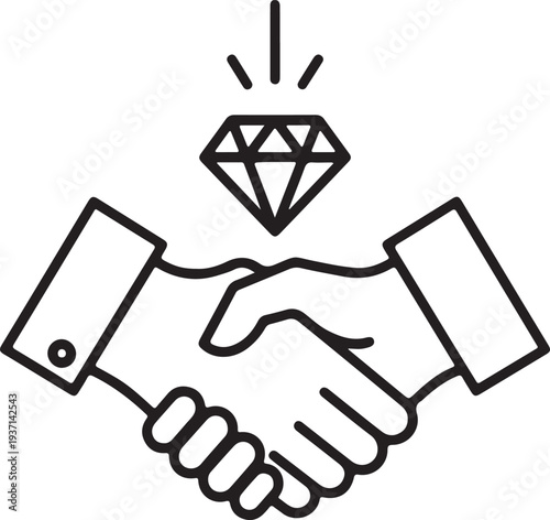 Business partnership and diamond agreement