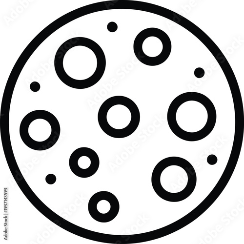 Vector moon phase icon