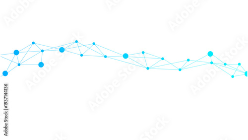 Stunning blue network connections in modern technology design