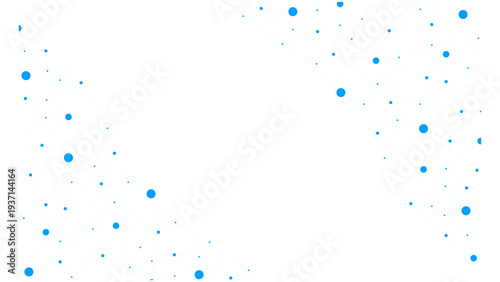 Modern blue molecule structure illustration for scientific and tech designs