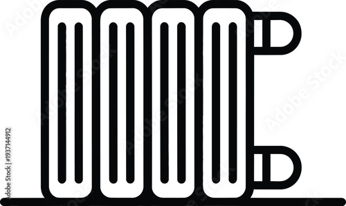 Vector radiator icon