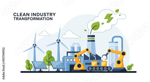 Clean Industry Transformation: Sustainable Manufacturing with Green Energy, Robotics, and Eco-Friendly Production