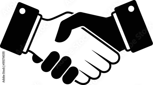 handshake between two people in business agreement or partnership