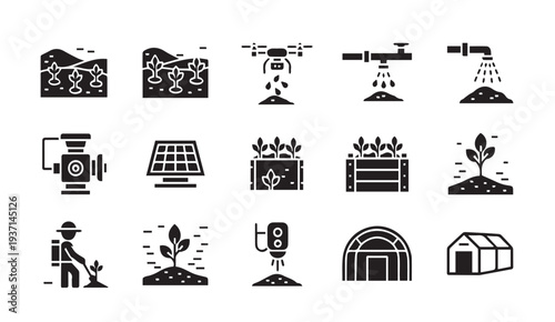 Sustainable farming and irrigation concepts with modern technology