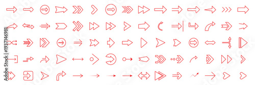 Mega set of large arrows vector collection of doodle arrow icons and pointers. Black arrow icon big set. triangular arrow pointers isolated on Collection different arrows sign. Set different cursors