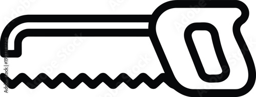 Vector hand saw icon
