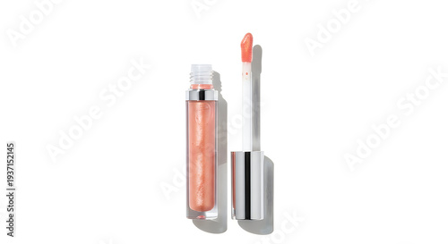 Wallpaper Mural The image of a peach colored lip gloss and its applicator Torontodigital.ca