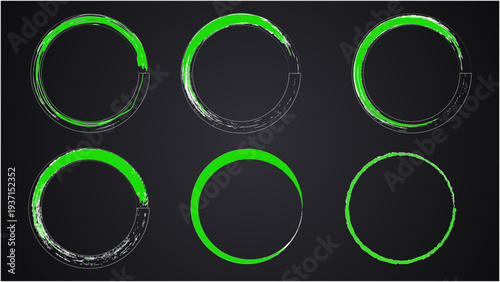 Box brush stroke frames line, Text box outline frame, 