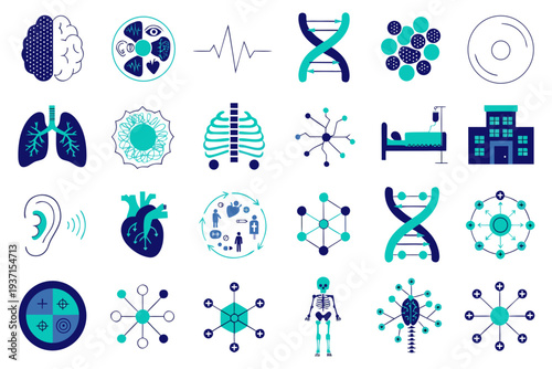 Modern Medical and Healthcare Infographic Vector Elements