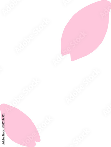 봄 풍경을 위한 흩날리는 벚꽃잎 일러스트