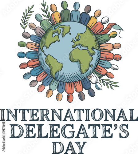 International Day of Parliamentarism and Delegates recognition of global diplomacy and leadership with bold symbolic icon and clean awareness headline