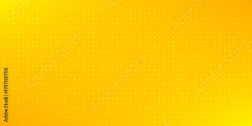 Top Yellow halftone pattern. Retro comic gradient background. Bright orange randomus effect