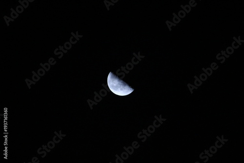 下弦の月　ハーフムーン