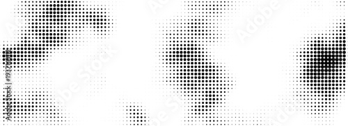 Retro dotted background. Halftone dotes texture. Black and white screen wallpaper. Vector gritty eps10