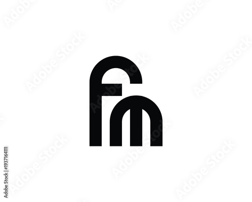 FM Logo Design. fm