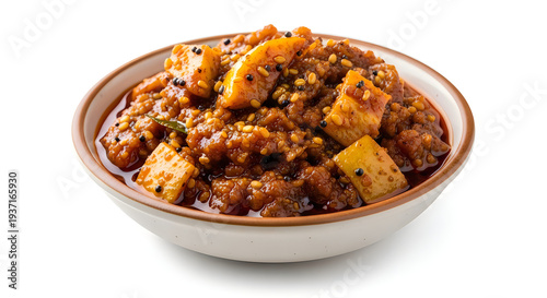 Wallpaper Mural A bowl of delicious and spicy meat and potato curry Torontodigital.ca