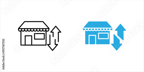 Line icon set. illustration of gear and globe with digital connection lines representing global networking, internet technology, and digital infrastructure.