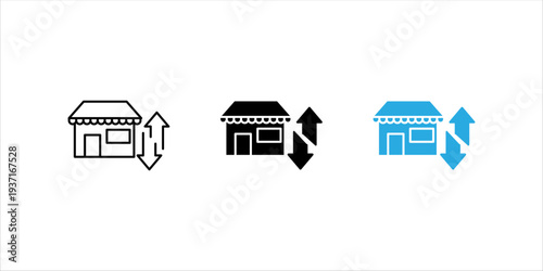 Line icon set. illustration of gear and globe with digital connection lines representing global networking, internet technology, and digital infrastructure.