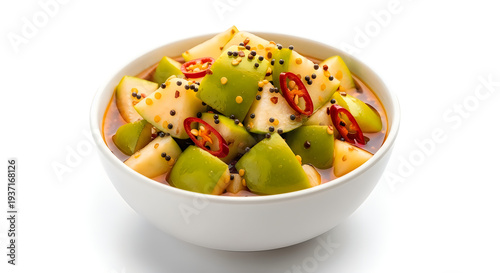 Wallpaper Mural A bowl of fresh and spicy edamame salad with sesame seeds Torontodigital.ca