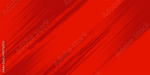 Image red and crimson pop art background with halftone dotted anime awesome