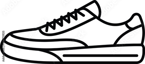 Vector illustration of a sneaker