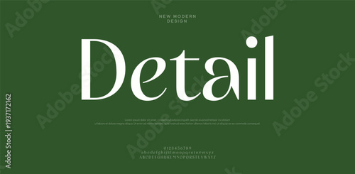 Green background with white text detail