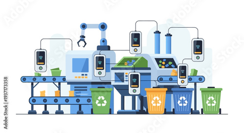 Smart Recycling System: Automated Waste Sorting with Robotics and IoT Sensors