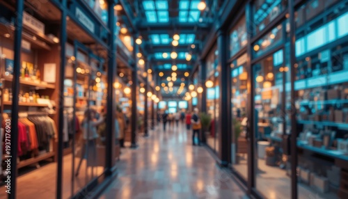 Modern Retail Space With Cozy Ambience And Creative Lighting Design In Urban Environment