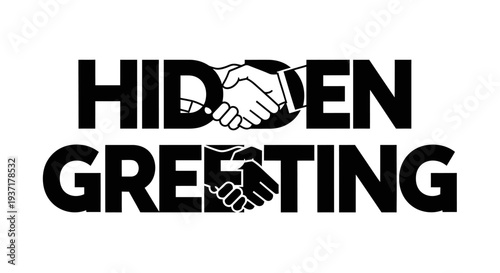 Hidden Greeting: Partnership, Agreement, or Secret Deal Concept