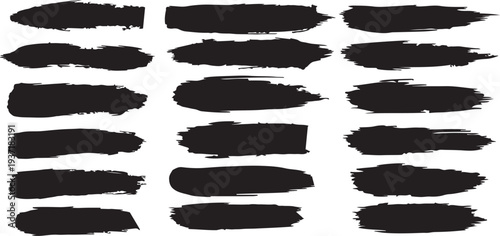 Minimalist Artistic Brush Stroke Shapes Pack