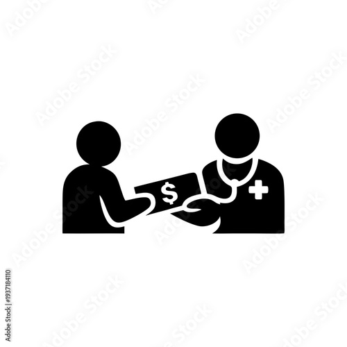 Healthcare Service Payment Exchange Icon