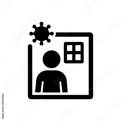 Viral Infection Isolation Room Icon