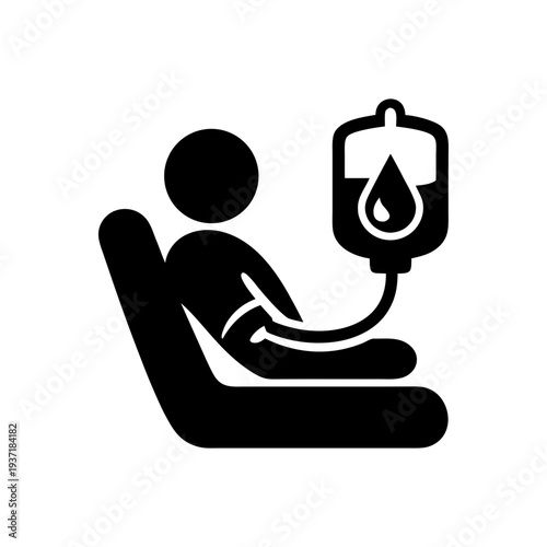  IV Infusion Patient Care Icon