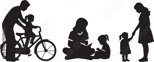 Two people interacting with a presentation and document