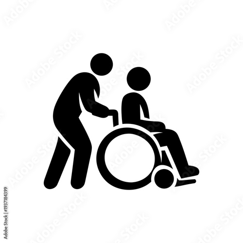 Assisted Patient Mobility Care Icon