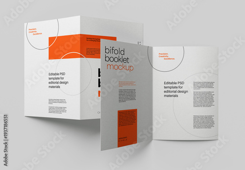 A5 Bifold Flyer Mockup for Print Designs