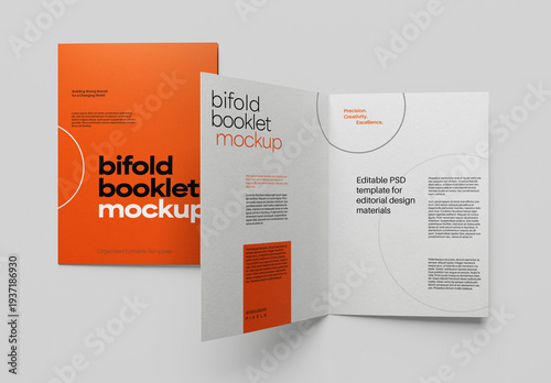 A5 Bifold Flyer Mockup for Print Designs