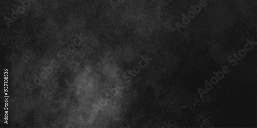 Abstract black gray wall textured background. Empty gray rusty stone or metal surface texture. Dark smoke texture. Black and white grunge wall. Light fog backgrounds. Cloud sky night. Slate surface.