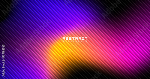 Pink purple ribbed abstract background overlap layer on dark space with reeded glass decoration. Modern graphic design element diagonal cutout style concept for web, flyer, card, or brochure cover