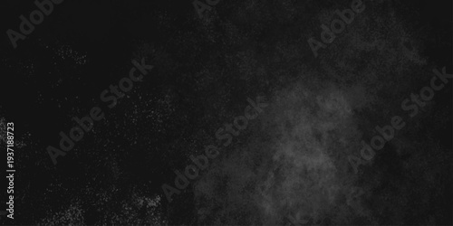 Abstract black gray wall textured background. Empty gray rusty stone or metal surface texture. Dark smoke texture. Black and white grunge wall. Light fog backgrounds. Cloud sky night. Slate surface.