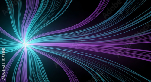 Abstract Light Rays and Fiber Optic Lines.
