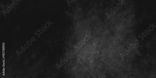 Abstract black gray wall textured background. Empty gray rusty stone or metal surface texture. Dark smoke texture. Black and white grunge wall. Light fog backgrounds. Cloud sky night. Slate surface.