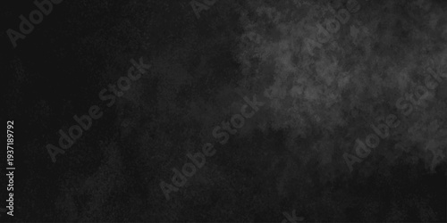 Abstract black gray wall textured background. Empty gray rusty stone or metal surface texture. Dark smoke texture. Black and white grunge wall. Light fog backgrounds. Cloud sky night. Slate surface.