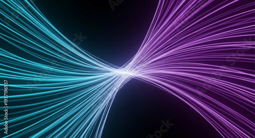 Abstract Light Waves with Vibrant Colors and Dynamic Flow.
